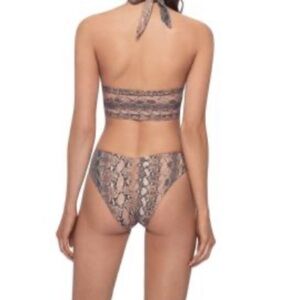 PQ Swim reversible bikini bottom  - snake print/black